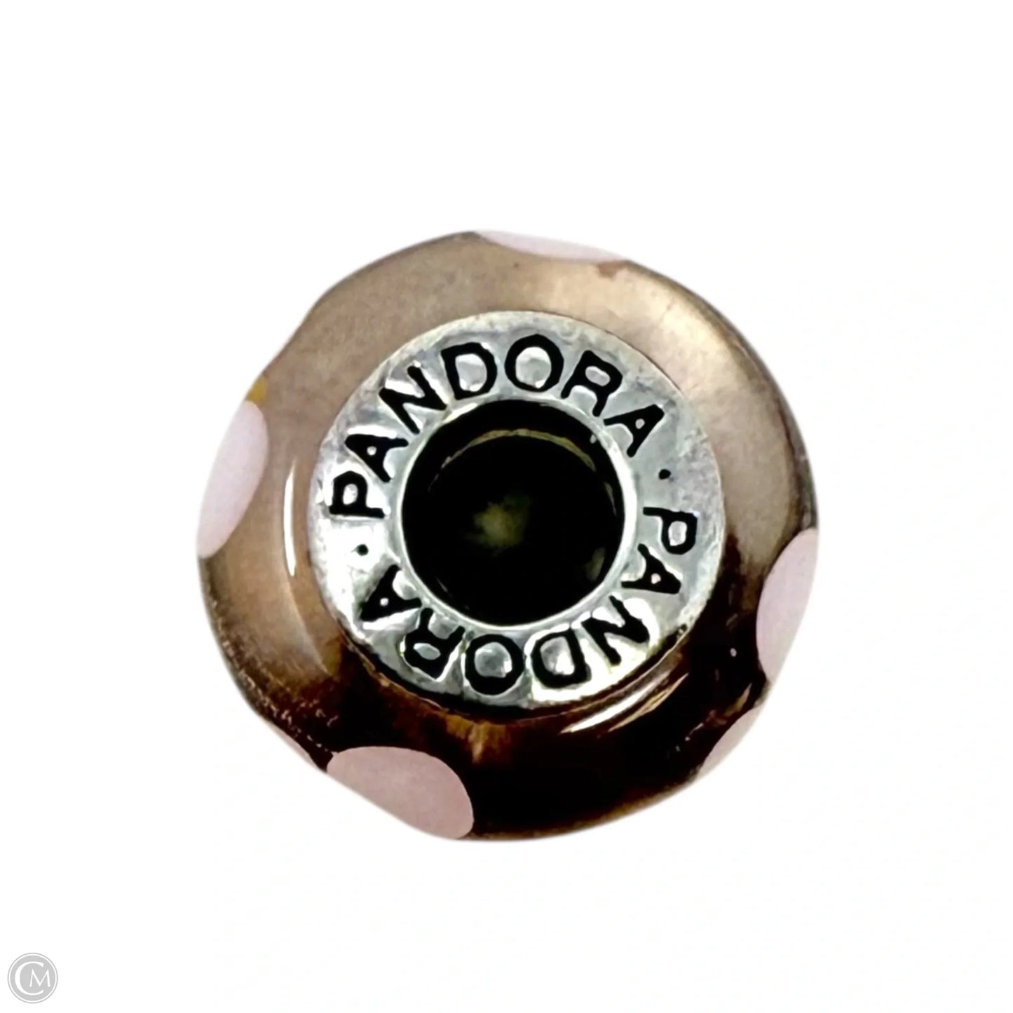 Sterling Silver & Murano Glass Pink Flower Daisy Bracelet Charm By Pandora