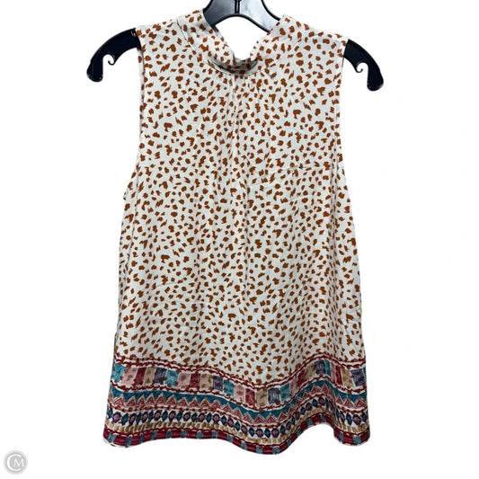 Top Sleeveless By Savanna Jane In Multi-colored, Size: M