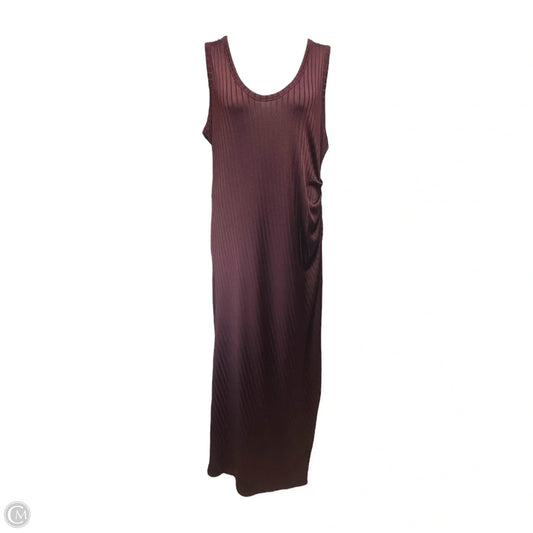 Dress Casual Maxi By Good American In Maroon, Size: 2x