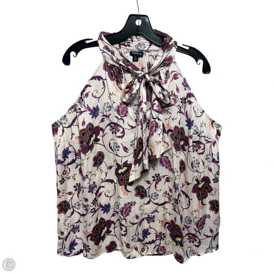 Top Sleeveless By Torrid In Multi-colored, Size: L