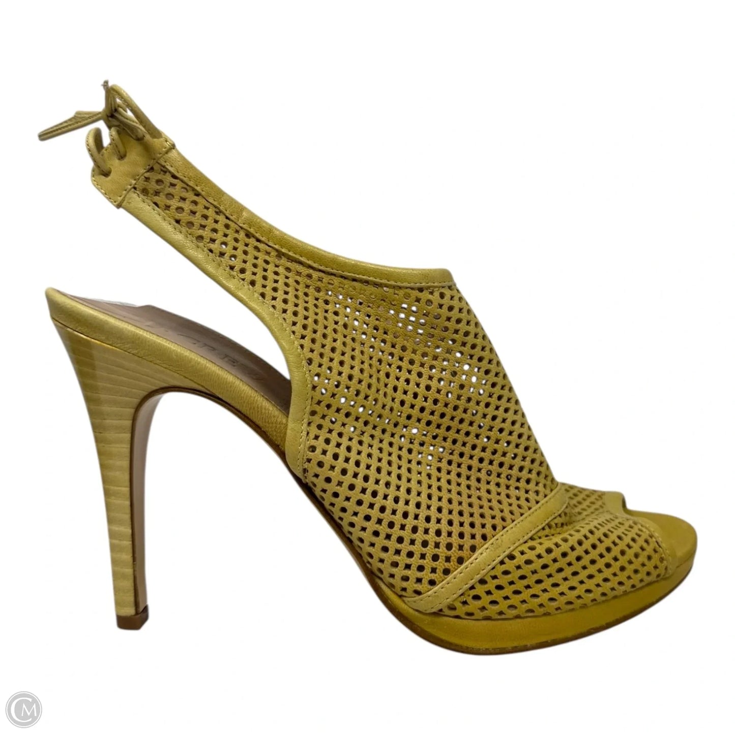 Quorra Peep Toe Stiletto Booties By J. Crew In Yellow, Size: 8.5