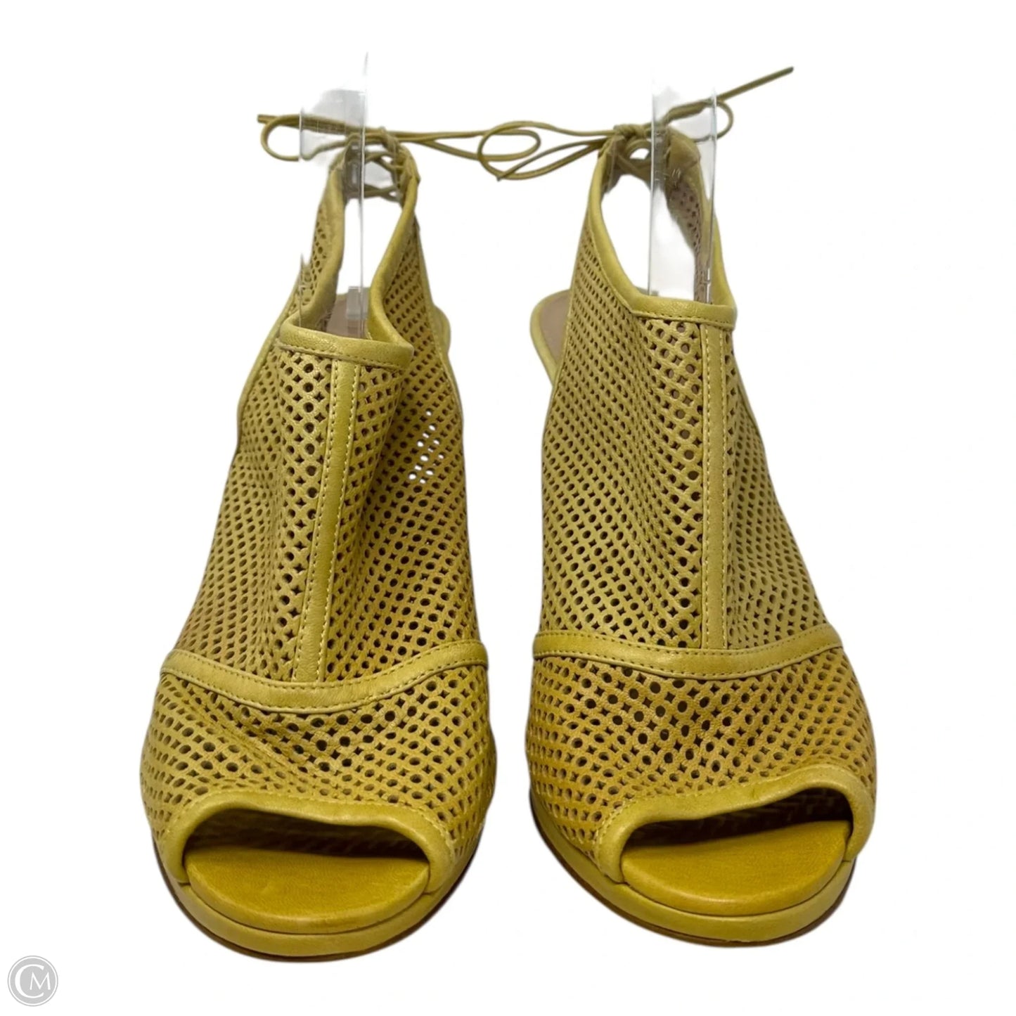 Quorra Peep Toe Stiletto Booties By J. Crew In Yellow, Size: 8.5