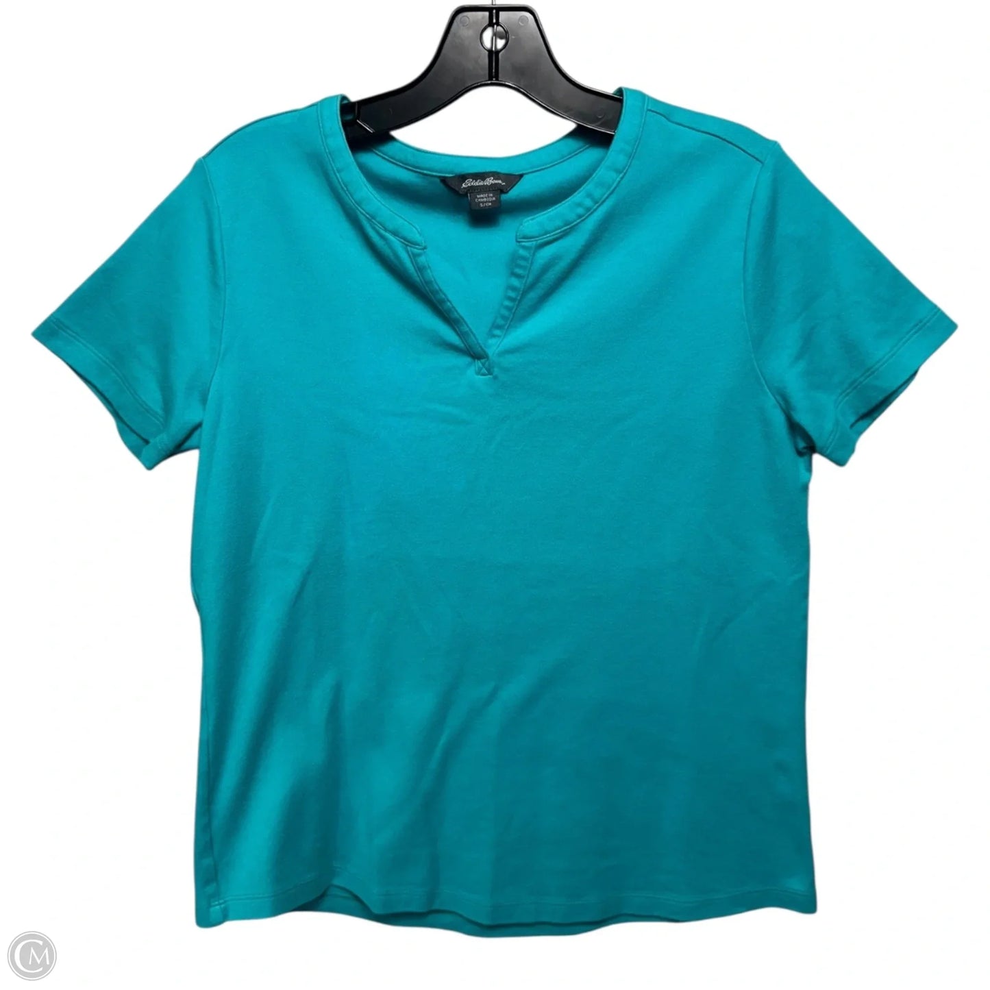 Top Short Sleeve By Eddie Bauer In Blue, Size: S