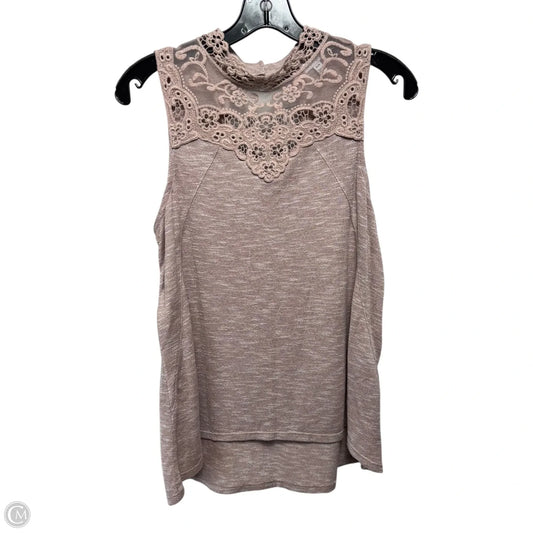 Top Sleeveless By Love Fire In Pink, Size: M