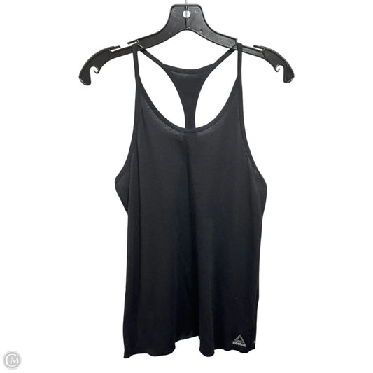 Athletic Tank Top By Reebok In Black, Size: M