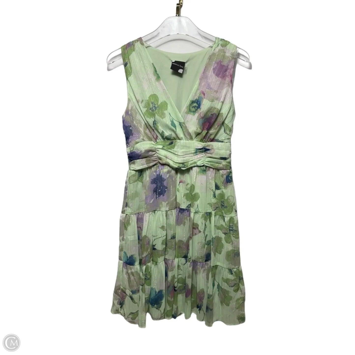 Dress Casual Short By maison tara In Sage/Lavendar, Size: 6