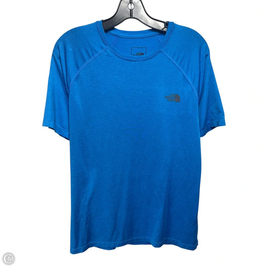 Athletic Top Short Sleeve By The North Face In Blue, Size: L