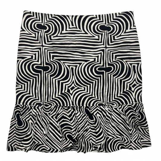 Skirt Mini & Short By Trina Turk In Black & Cream, Size: 8