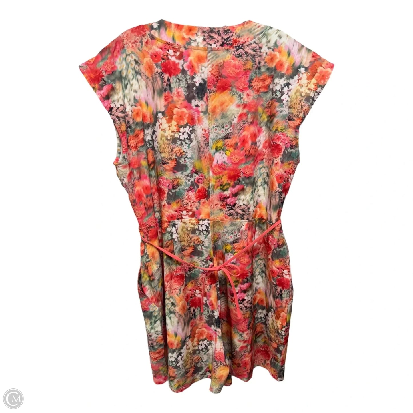 Athletic Romper By Athleta In Floral Print, Size: L