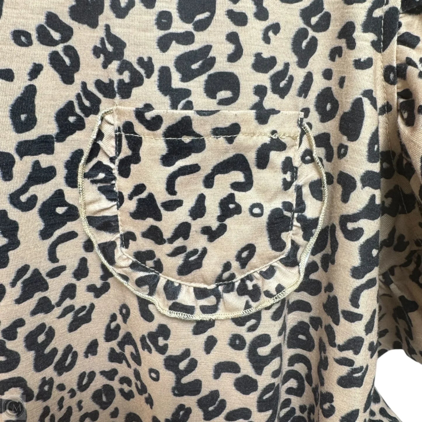 Top Short Sleeve By Miholl In Leopard Print, Size: M