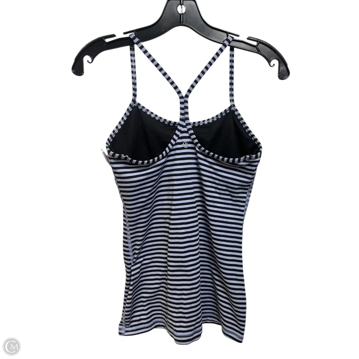 Power Y Tank By Lululemon In Luon Light Classic Stripe Polar Haze Black, Size: 6