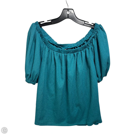 Elodie Off Shoulder Top By Anthropologie In Teal, Size: S