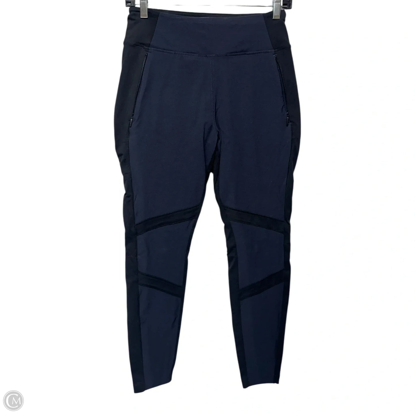 Athletic Pants By Athleta In Black & Blue, Size: 6