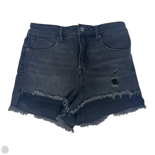 Good Curve Shorts By Good American In Black Denim, Size: 8