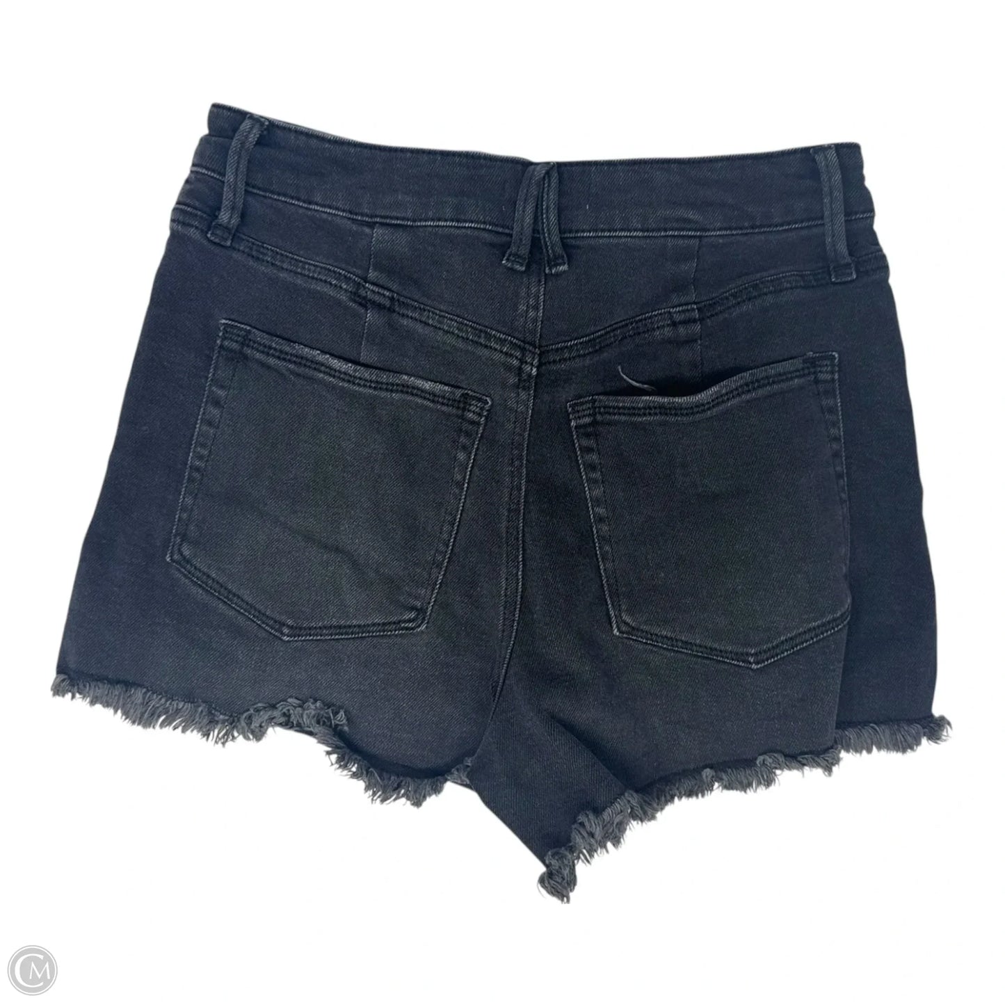 Good Curve Shorts By Good American In Black Denim, Size: 8