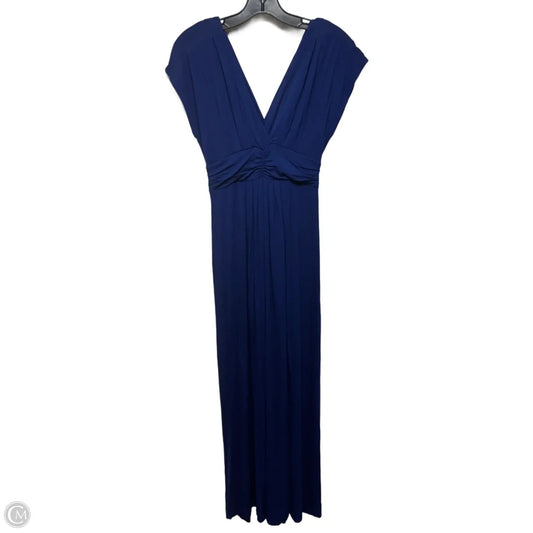 Knockout Maxi Dress By Iman Global Chic X HSN In Blue, Size: M