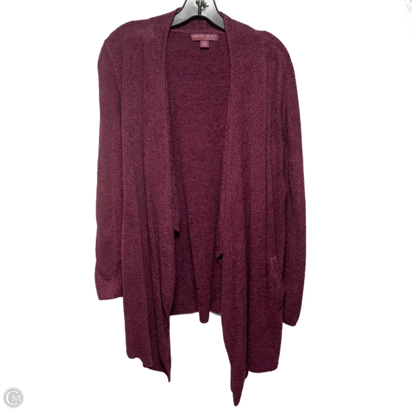 CozyChic Lite Calypso Wrap Cardigan Sweater By Barefoot Dreams In Maroon, Size: L