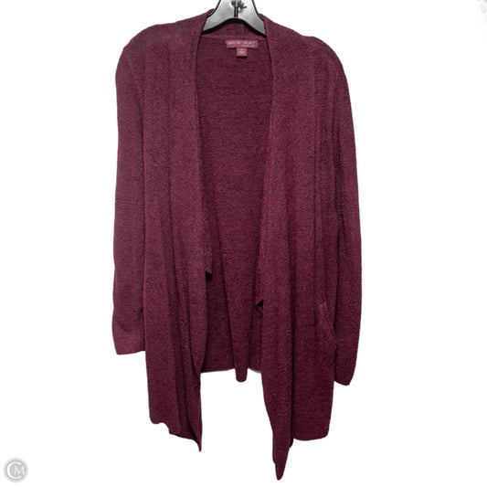 Sweater Cardigan By Barefoot Dreams In Maroon, Size: L