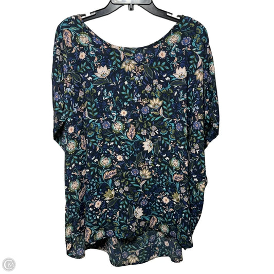 Top Short Sleeve By Maurices In Multi-colored, Size: 3x