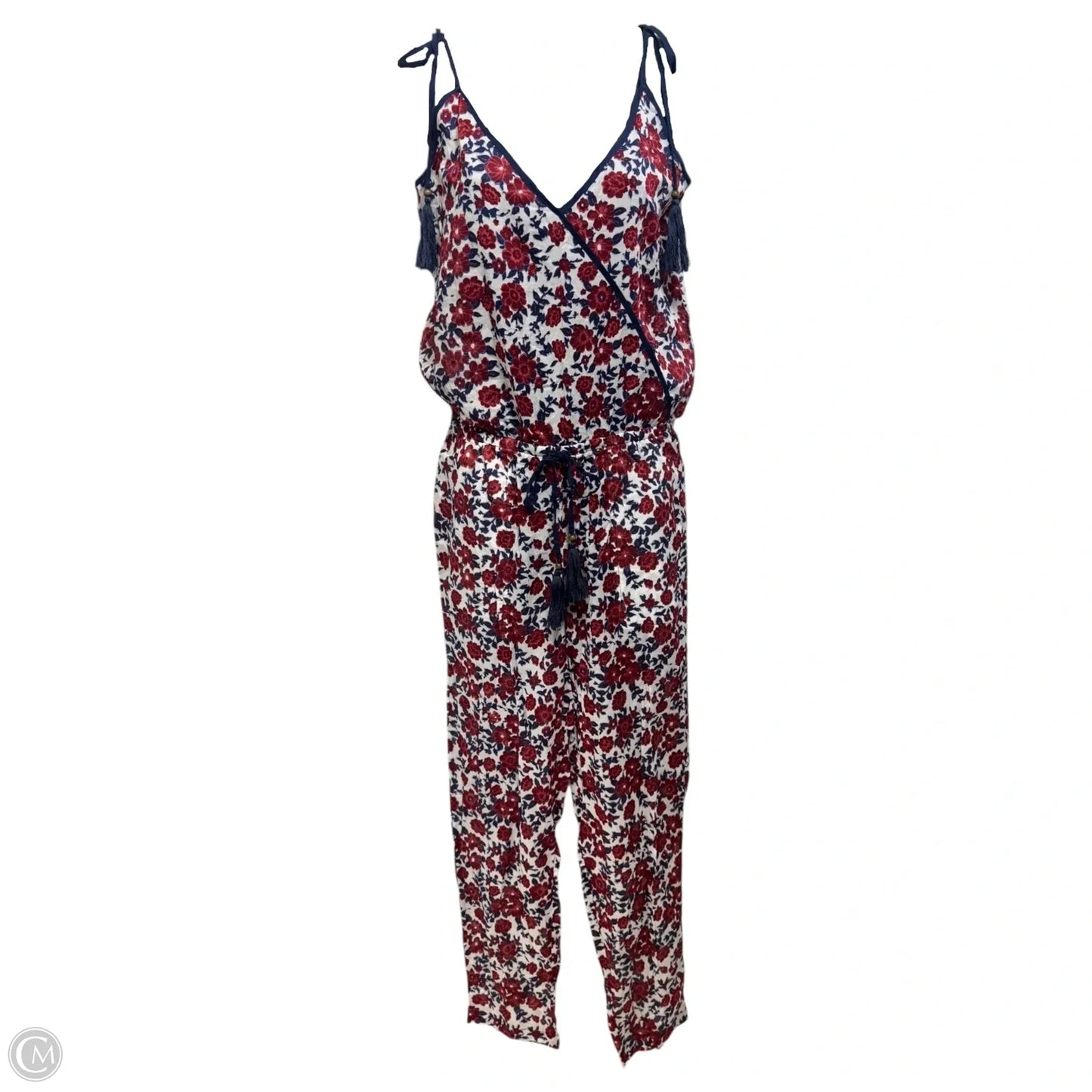 Cotton Lawn Tassel Jumpsuit By J. Crew In Multi-colored, Size: XXS