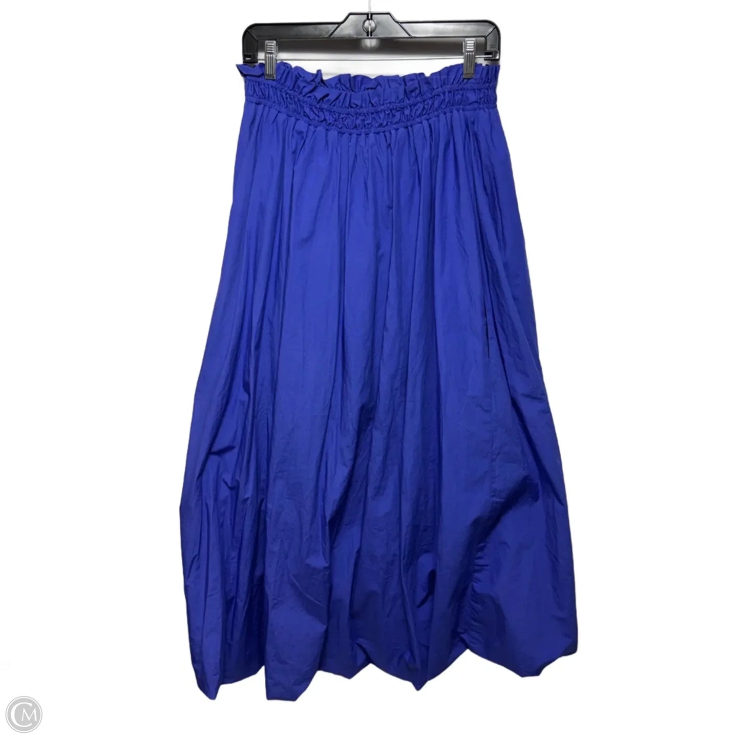 Bubble Hem Maxi Skirt By Maeve In Blue, Size: S
