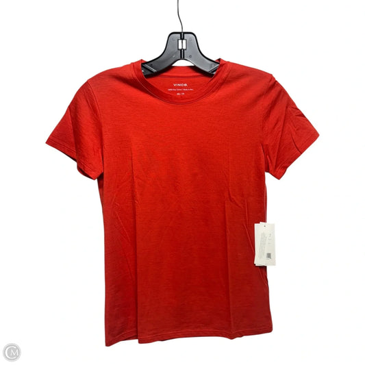 Top Short Sleeve By Vince In Orange, Size: Xs