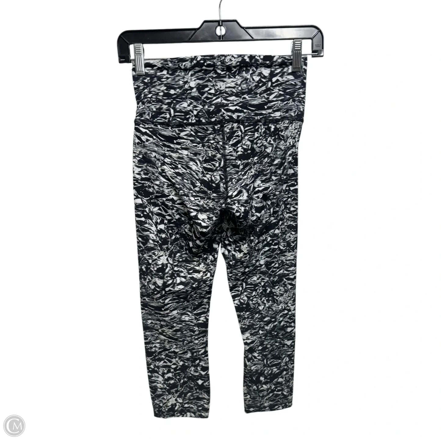 Athletic Leggings Capris By Lululemon In Black & White, Size: 4