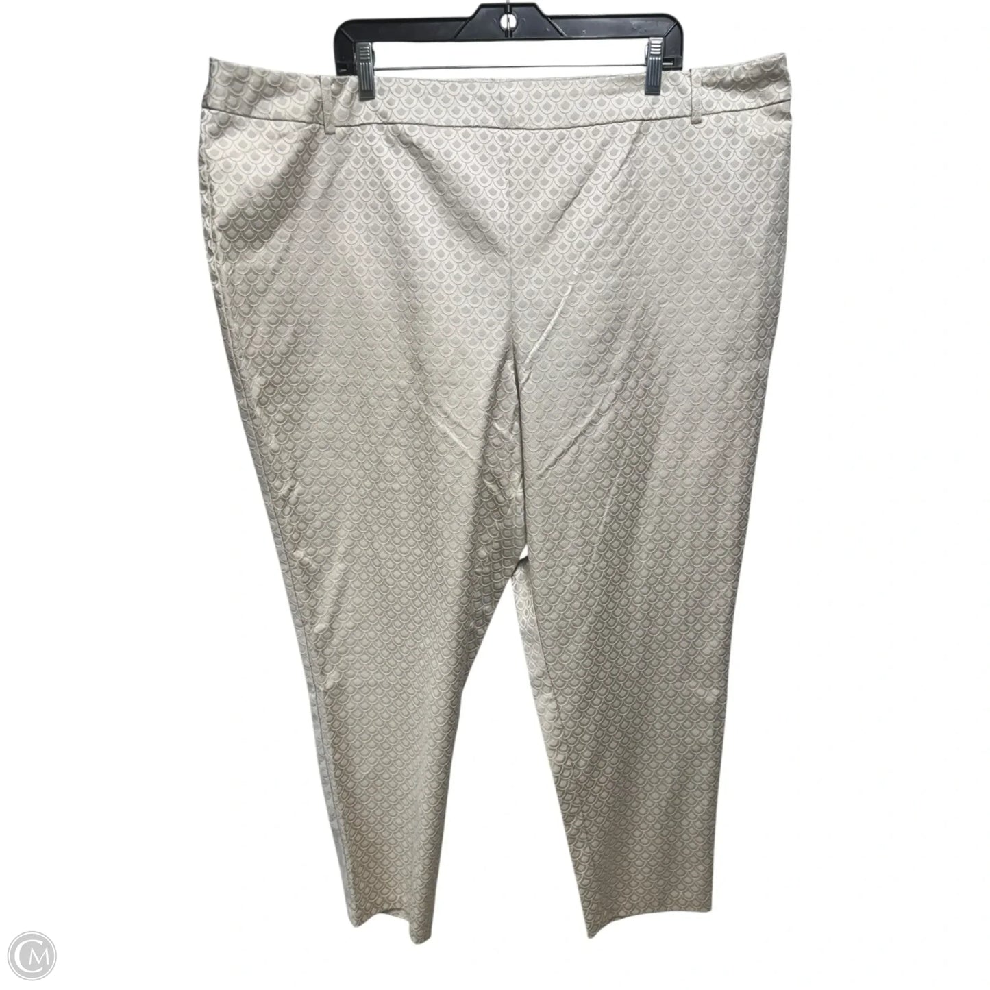 Textured Pants Dress By Cato In Cream, Size: 26