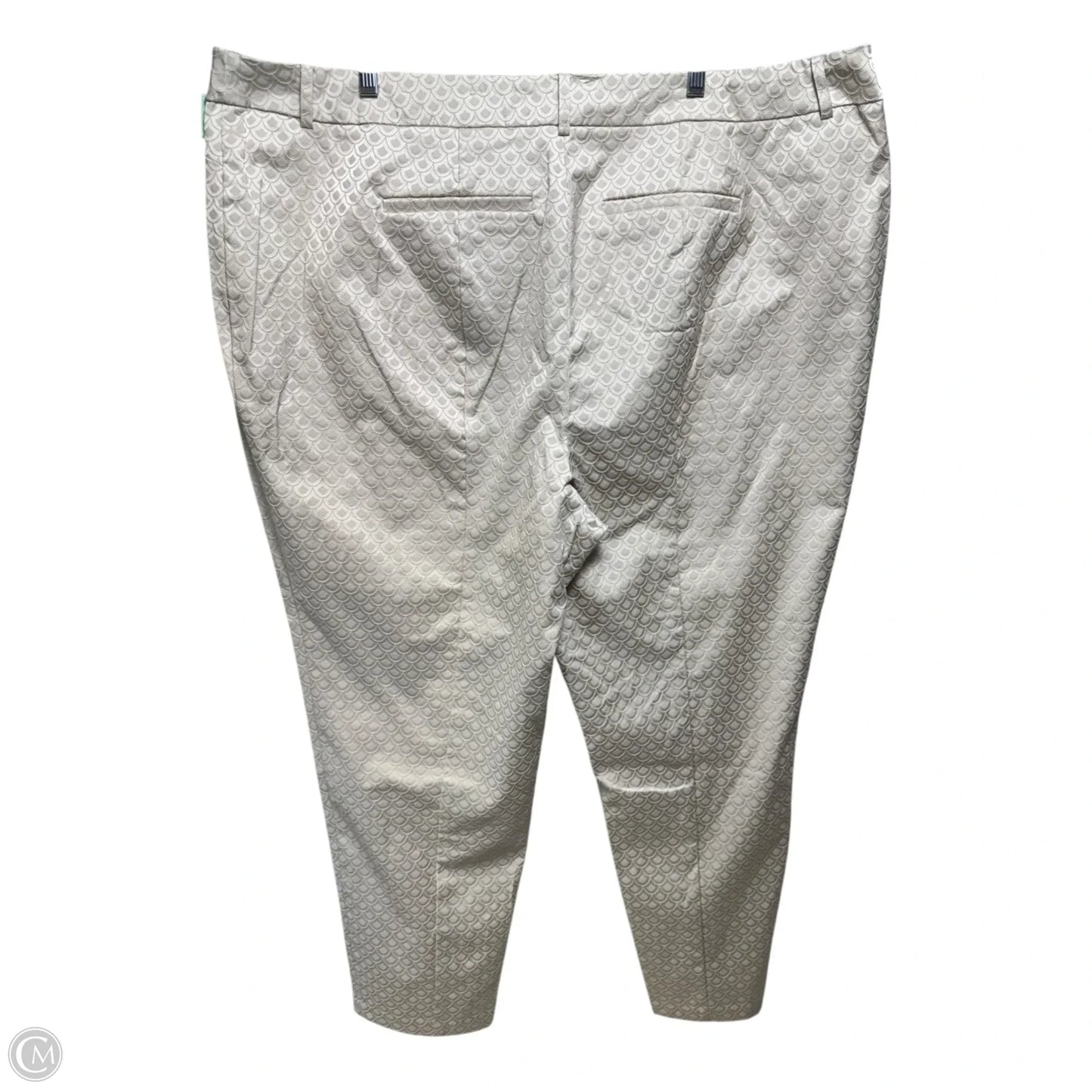 Textured Pants Dress By Cato In Cream, Size: 26