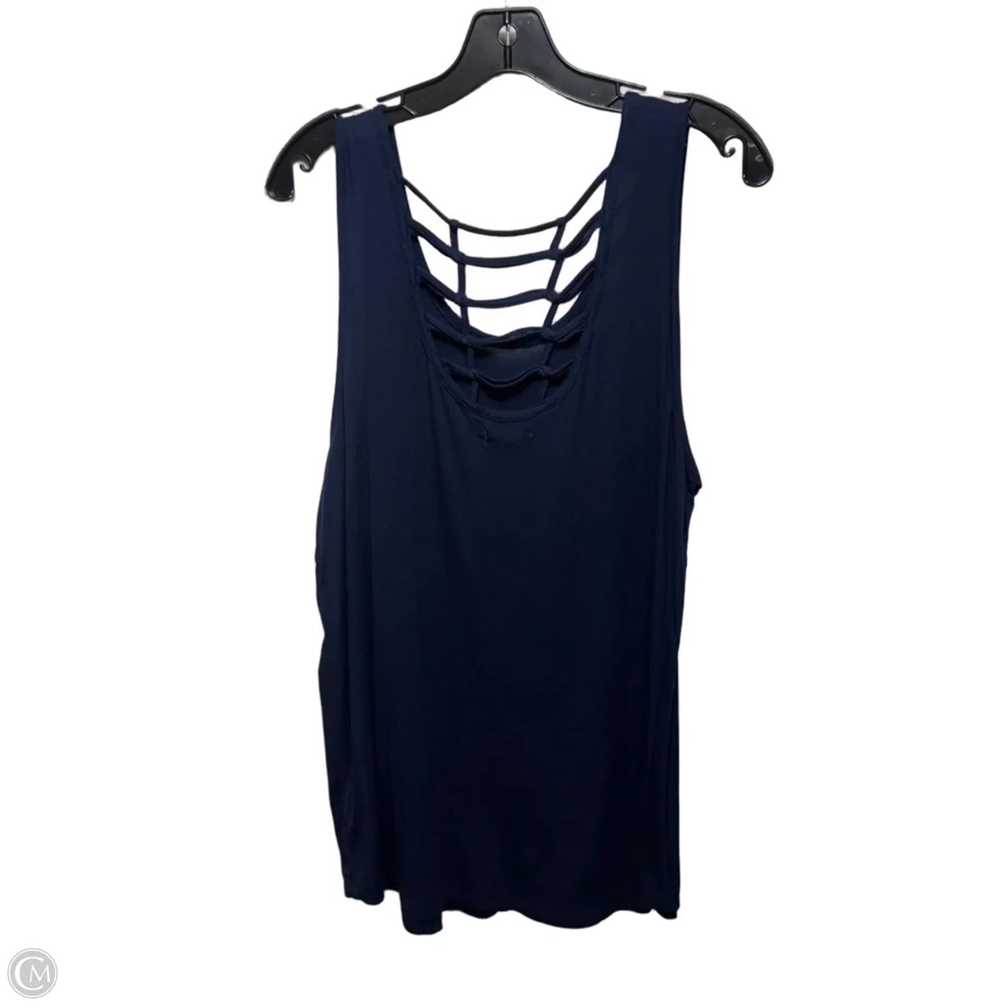 “Just Another Salty Beach” Top Sleeveless By Maurices In Navy, Size: 1X