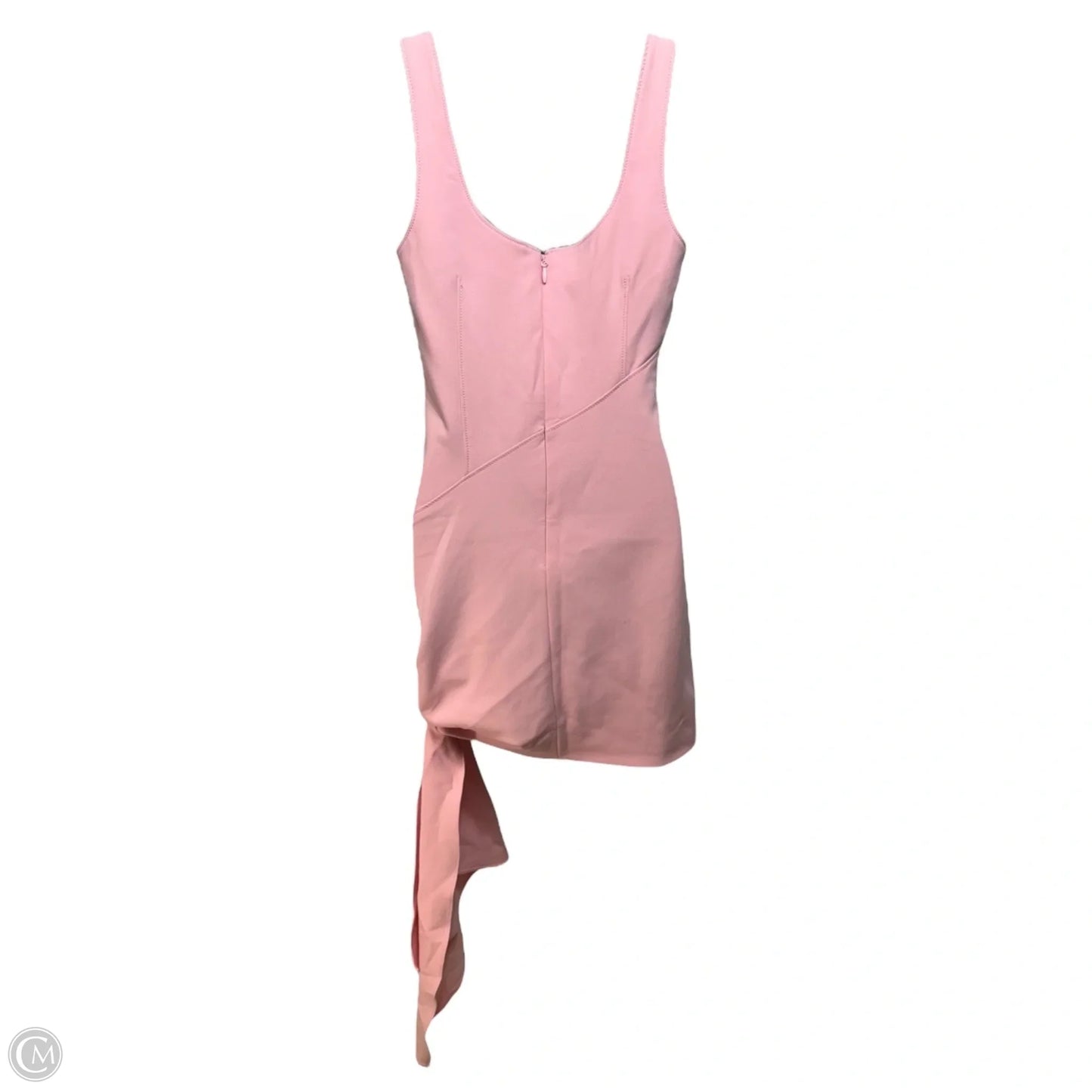Sharon Knotted Crepe Dress Casual Short By Cinq a Sept In Baby Pink, Size: 2