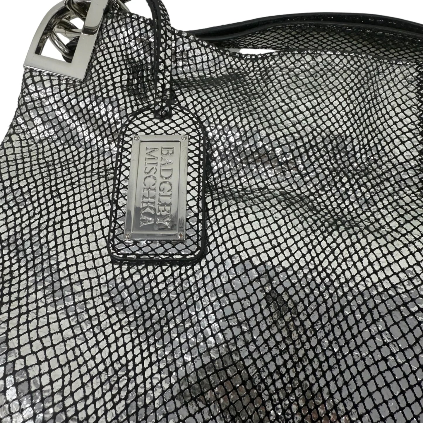 Gaia Mirror Hobo By Badgley Mischka, Size: Large