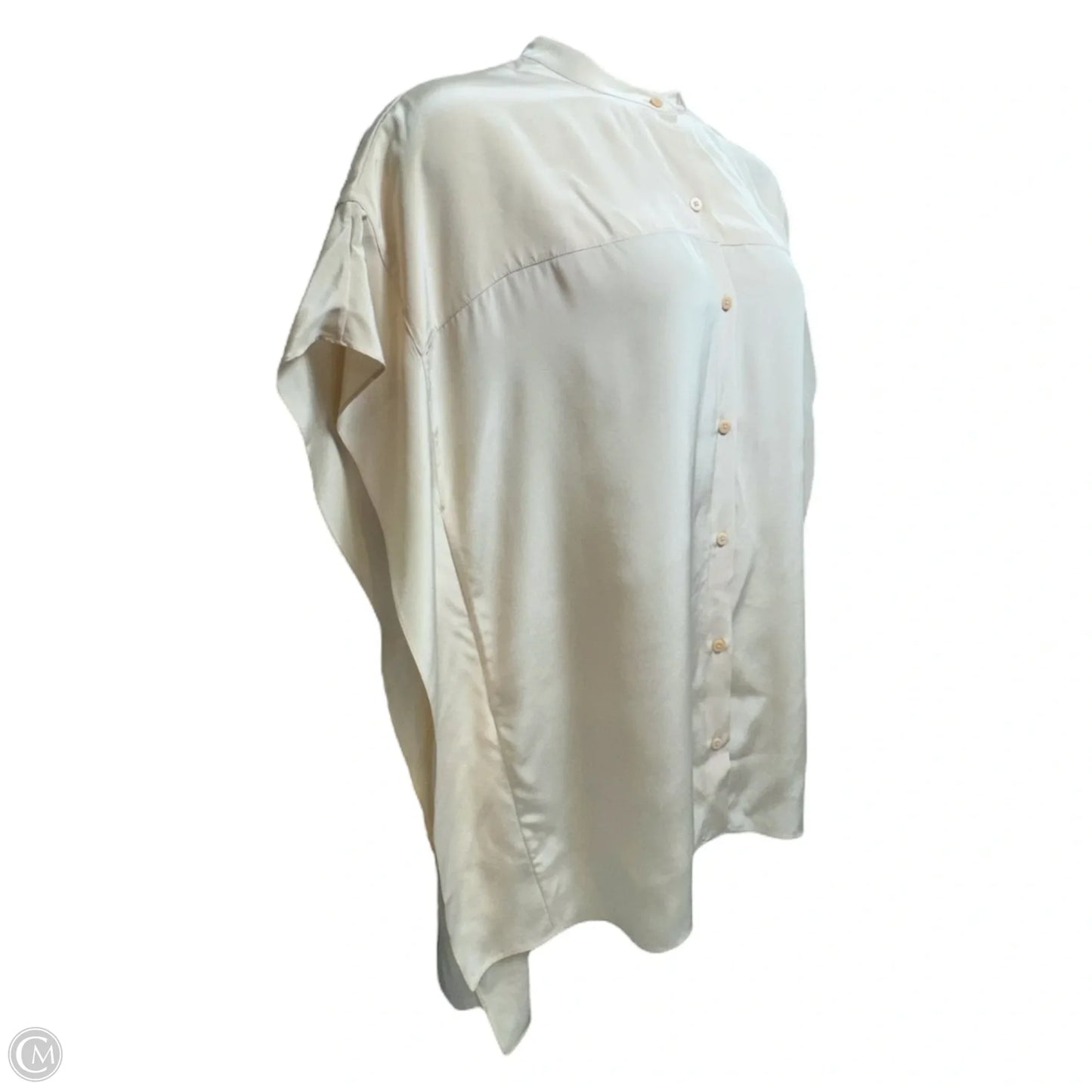 Silk Tunic Designer By Diane Von Furstenberg In Peach, Size: L