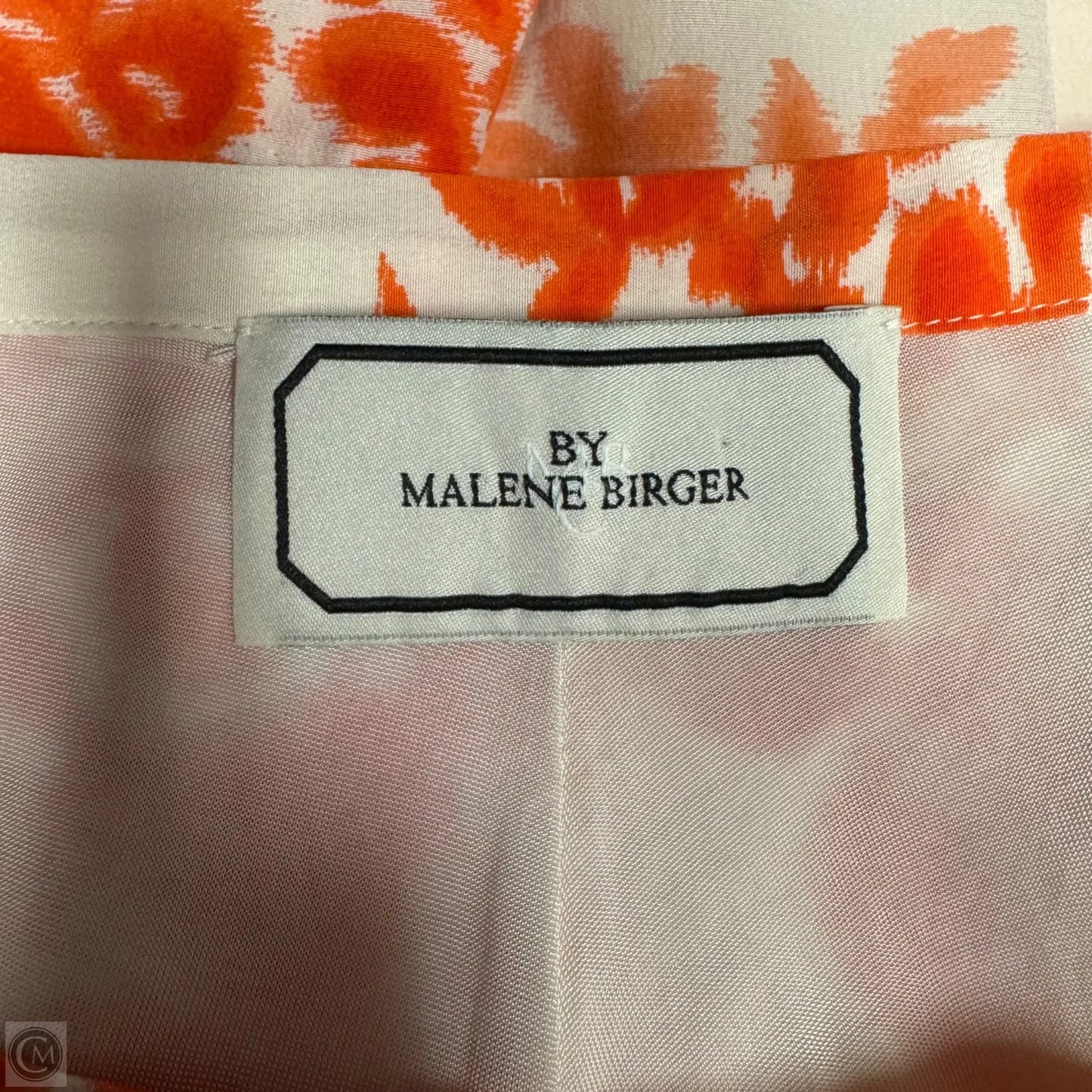 Silk Shorts By malene birger In Cream & Orange, Size: 4