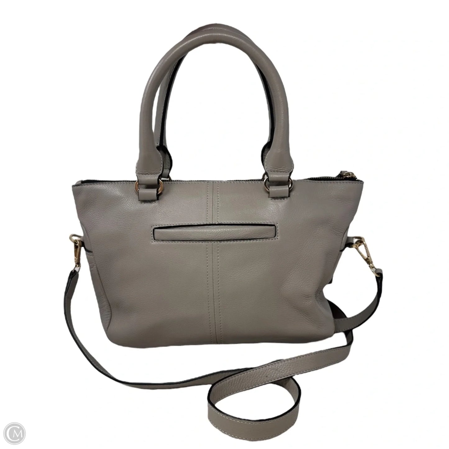 Ellie Satchel Handbag Leather By Lodis, Size: Medium