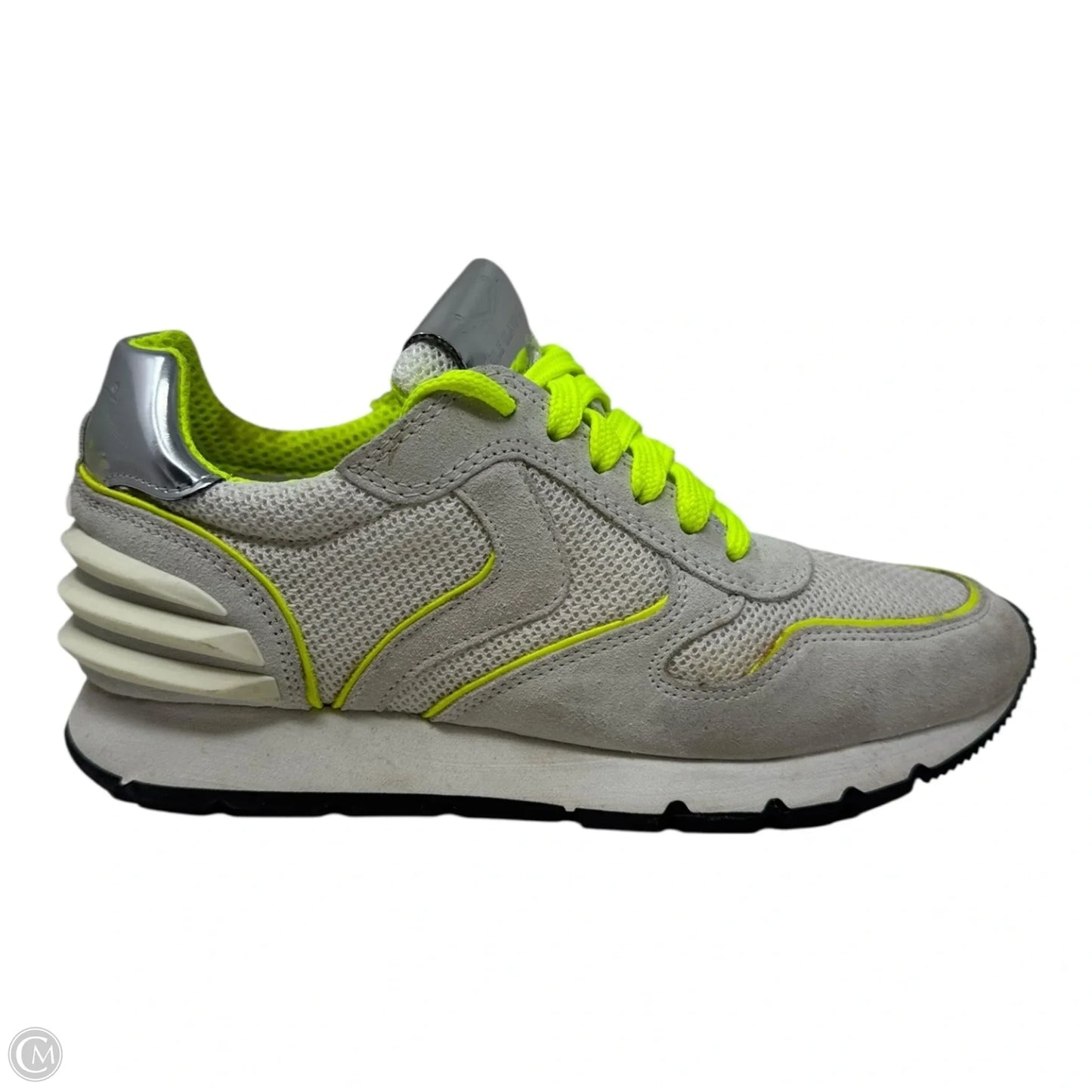 White Sail Sneakers By Voile Blanche In Cream & Yellow, Size: 6