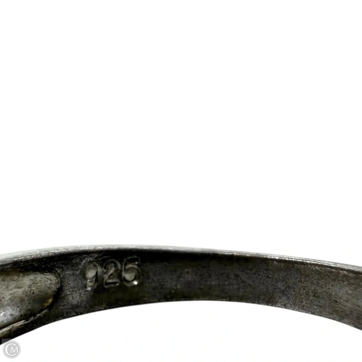 Sterling Silver, Blue Topaz & Cubic Zirconia Ring, Size: 6