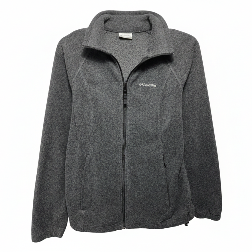 Benton Springs Full Zip Jacket By Columbia In Grey, Size: S