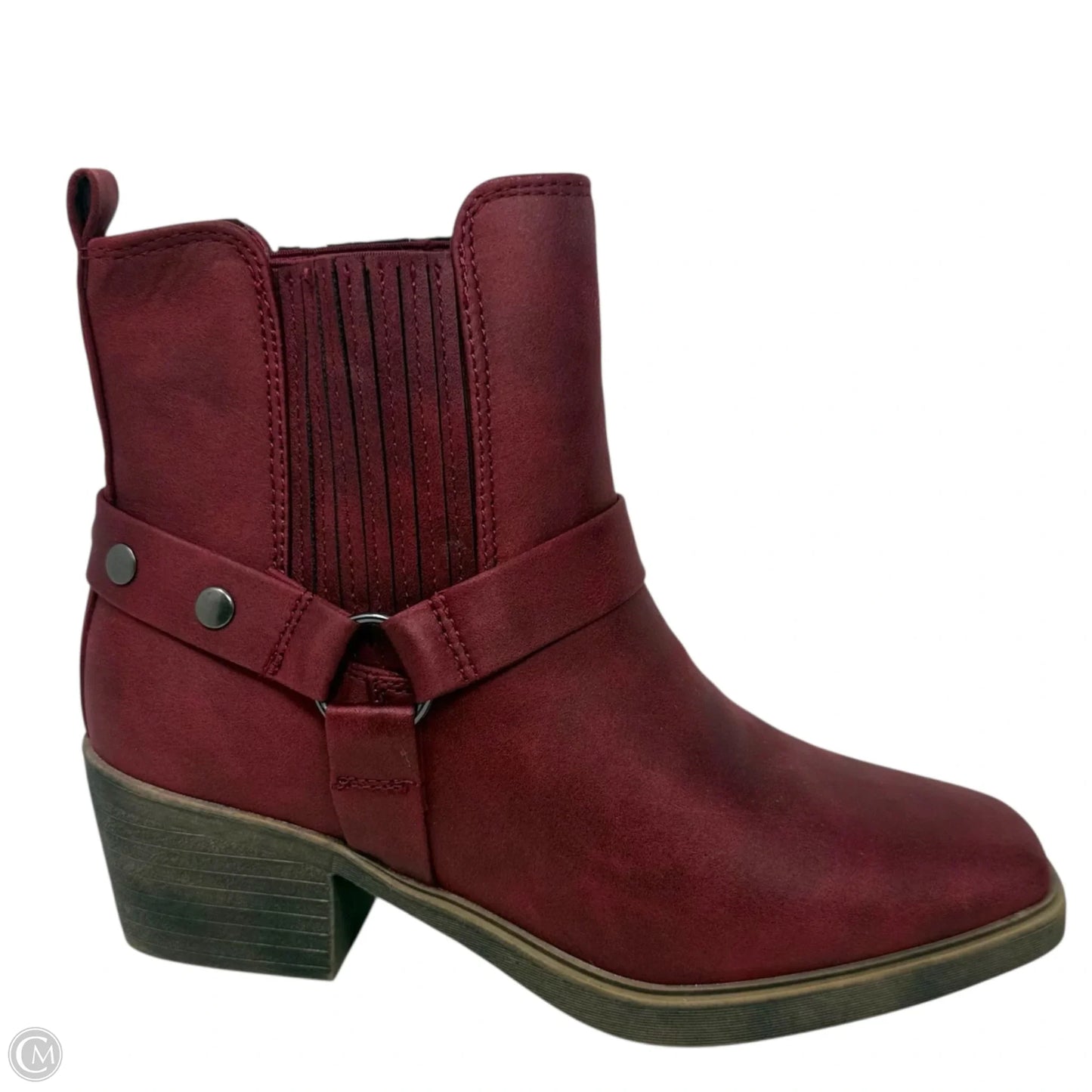 Baits Harness Booties By True Craft In Red Distressed, Size: 7.5