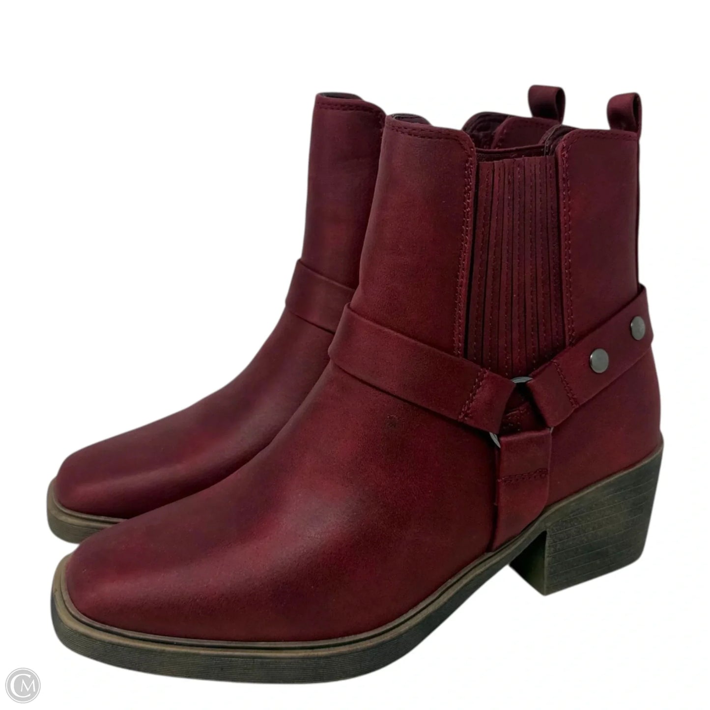 Baits Harness Booties By True Craft In Red Distressed, Size: 7.5