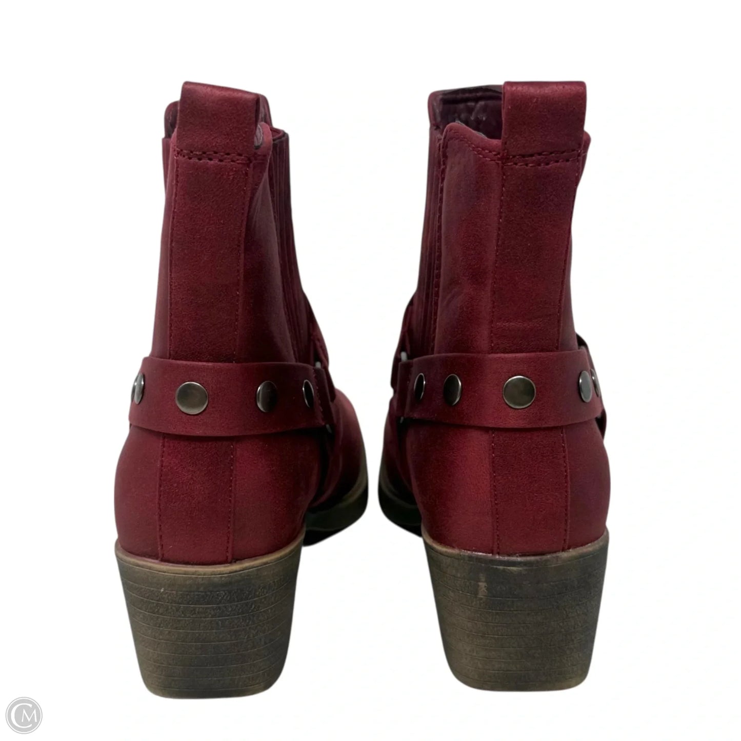 Baits Harness Booties By True Craft In Red Distressed, Size: 7.5