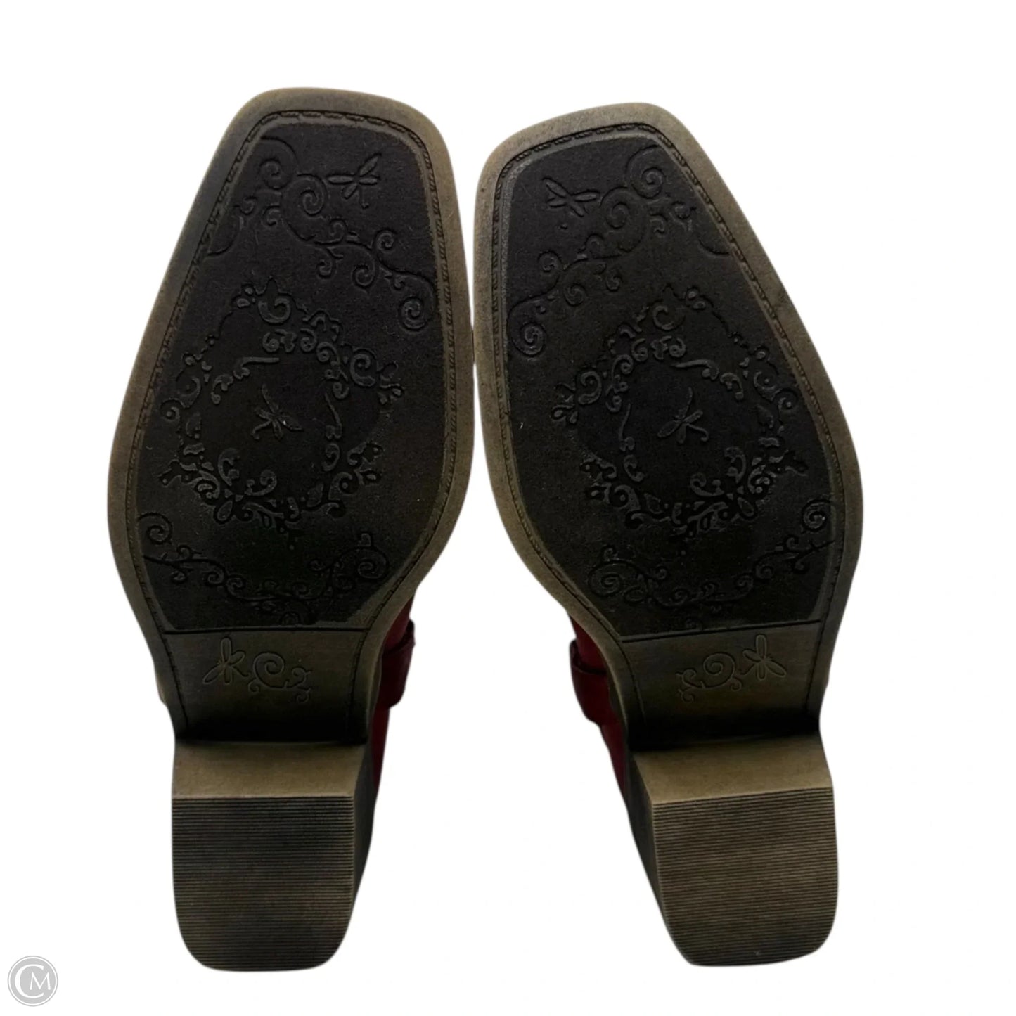 Baits Harness Booties By True Craft In Red Distressed, Size: 7.5