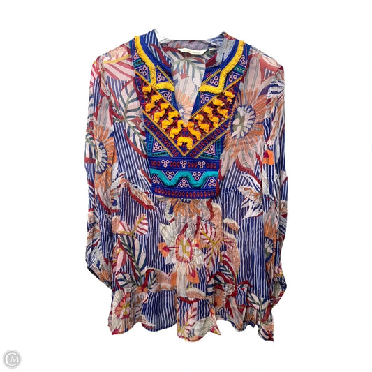 Top Long Sleeve By Soft Surroundings In Multi-colored, Size: Mp