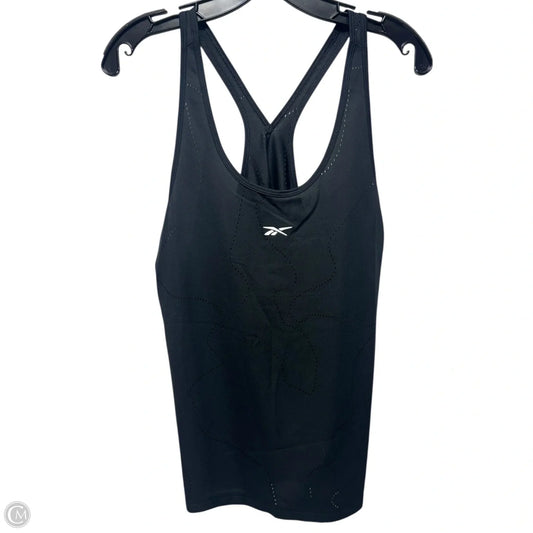 Athletic Tank Top By Reebok In Black, Size: M