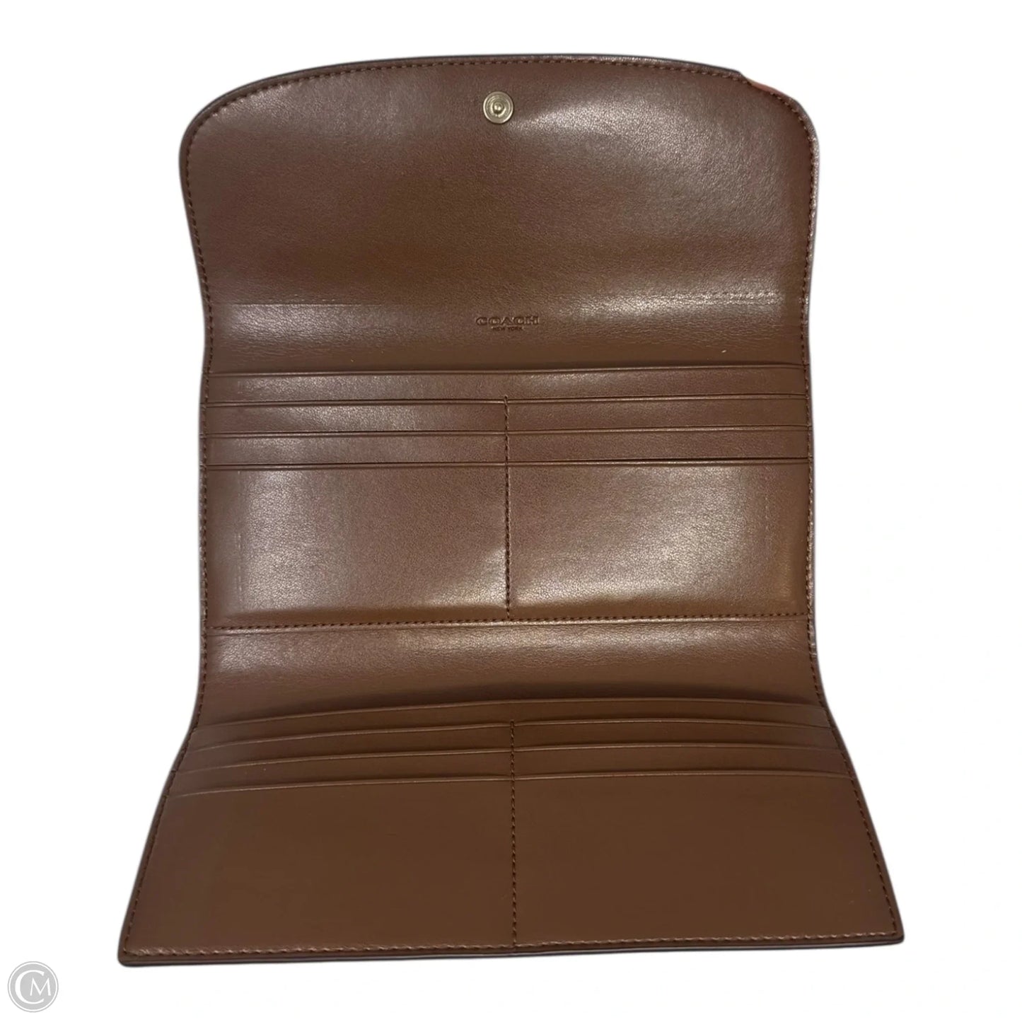 Signature Slim Envelope Wallet Designer By Coach, Size: Large