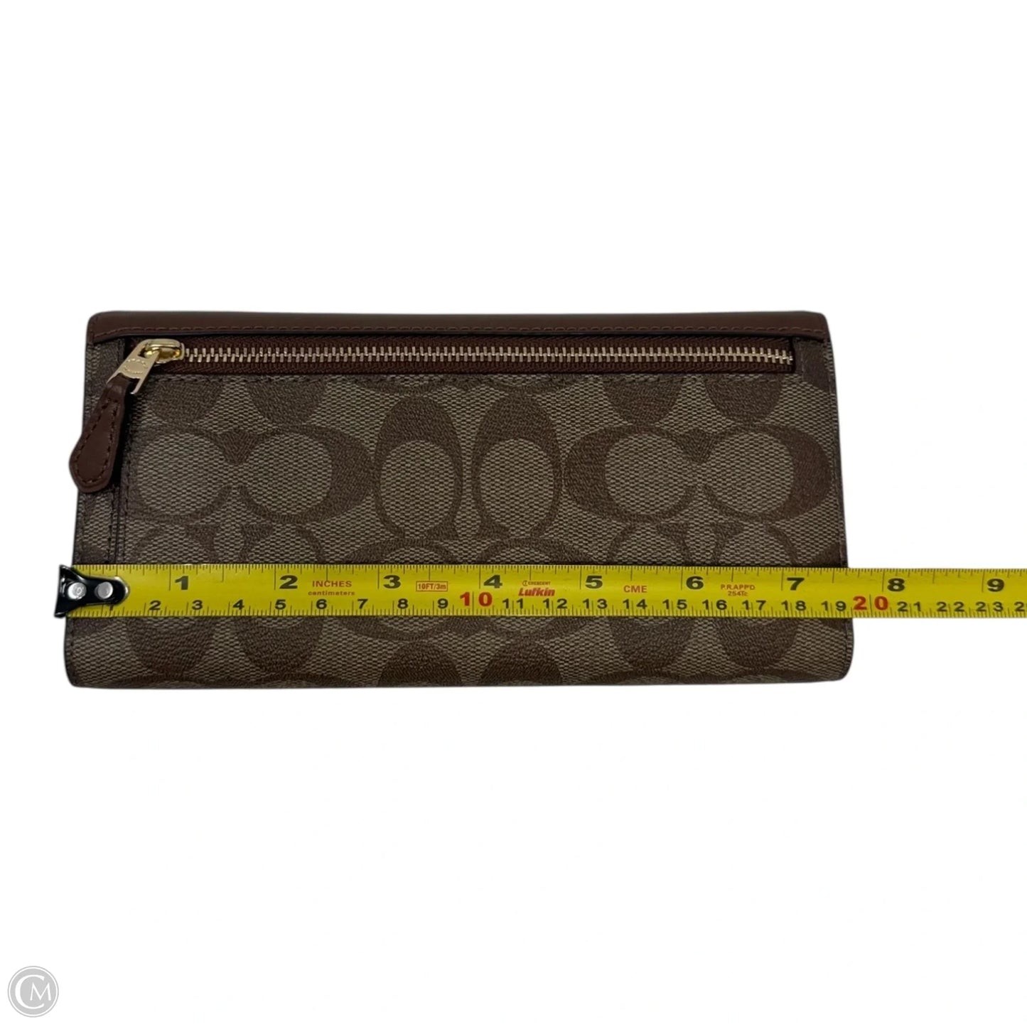 Signature Slim Envelope Wallet Designer By Coach, Size: Large