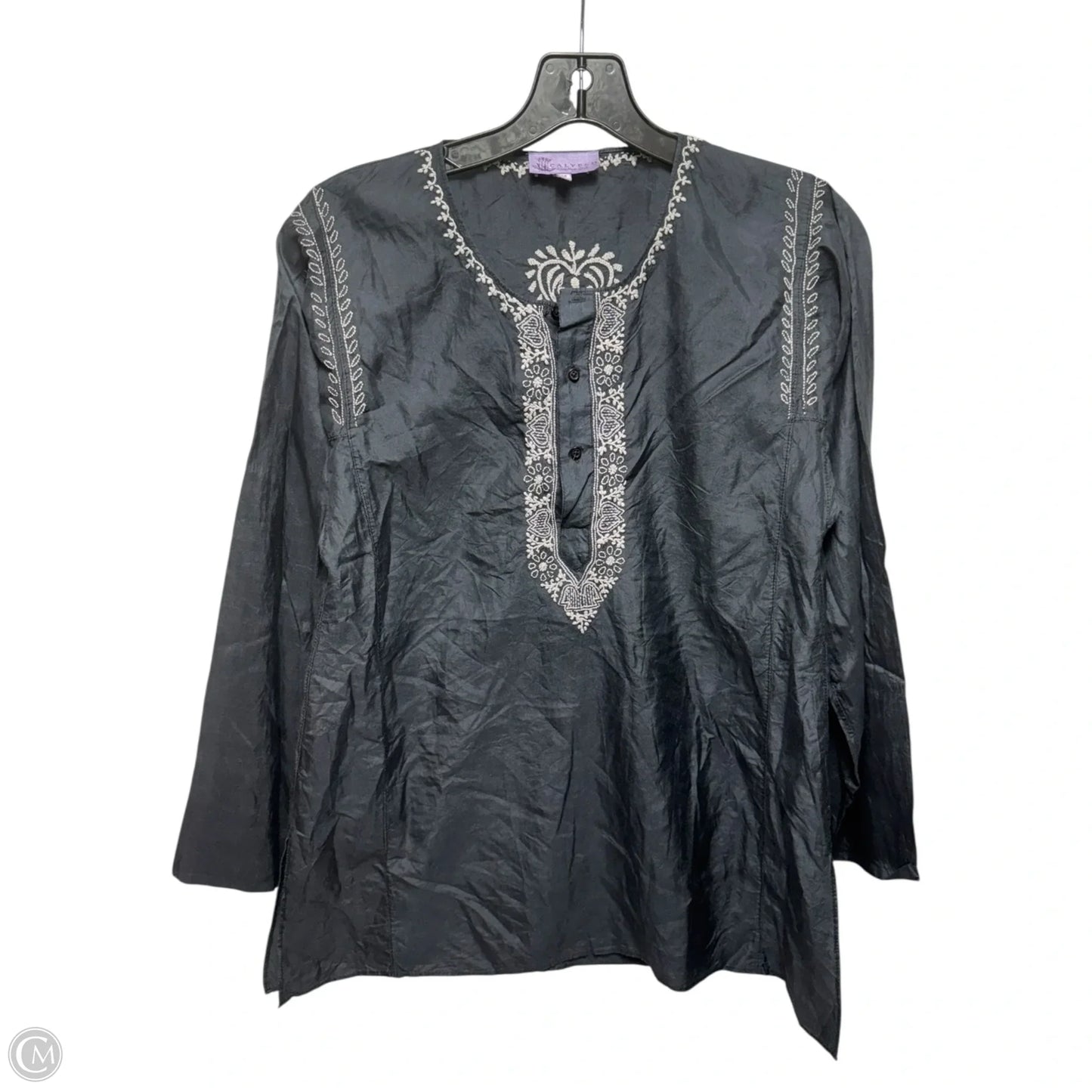 Embroidered Tunic By Calypso St Barth In Grey, Size: M