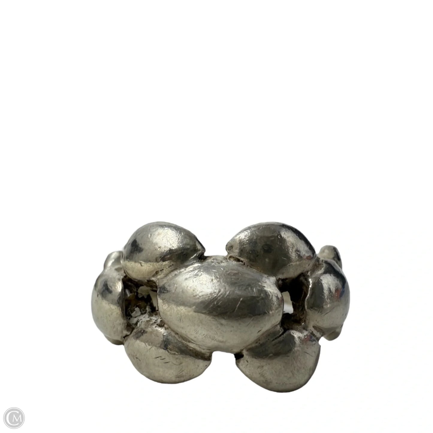 Sterling Silver Cluster Ring, Size: 6