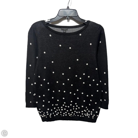 Sweater By Ann Taylor In Polkadot Pattern, Size: L