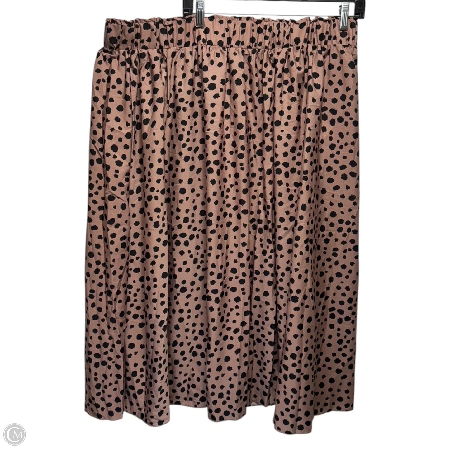 Skirt Maxi By Floerns In Black & Brown, Size: 3x